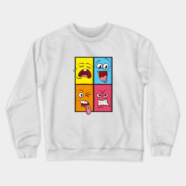 emoji faces Crewneck Sweatshirt by FerMinem